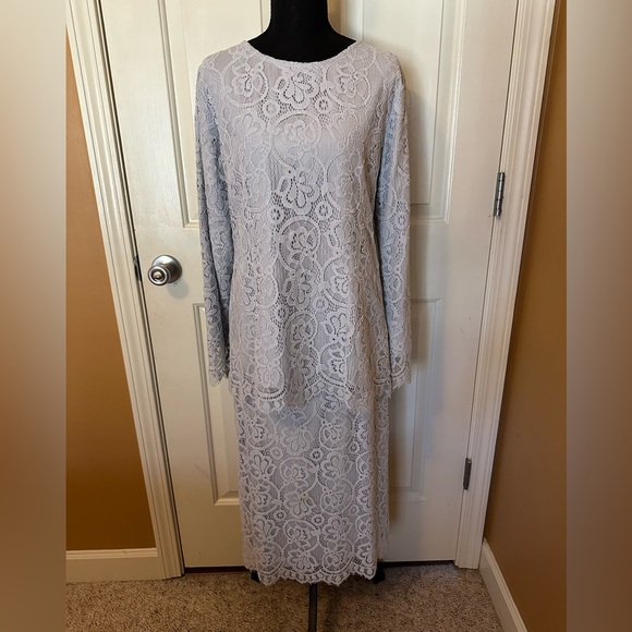 Dainty Jewells Other - Dainty Jewells Lace Top in Soft Light Blue